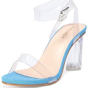 Clear Strap Dancer Heels 4” Kim Kardashian Fashion